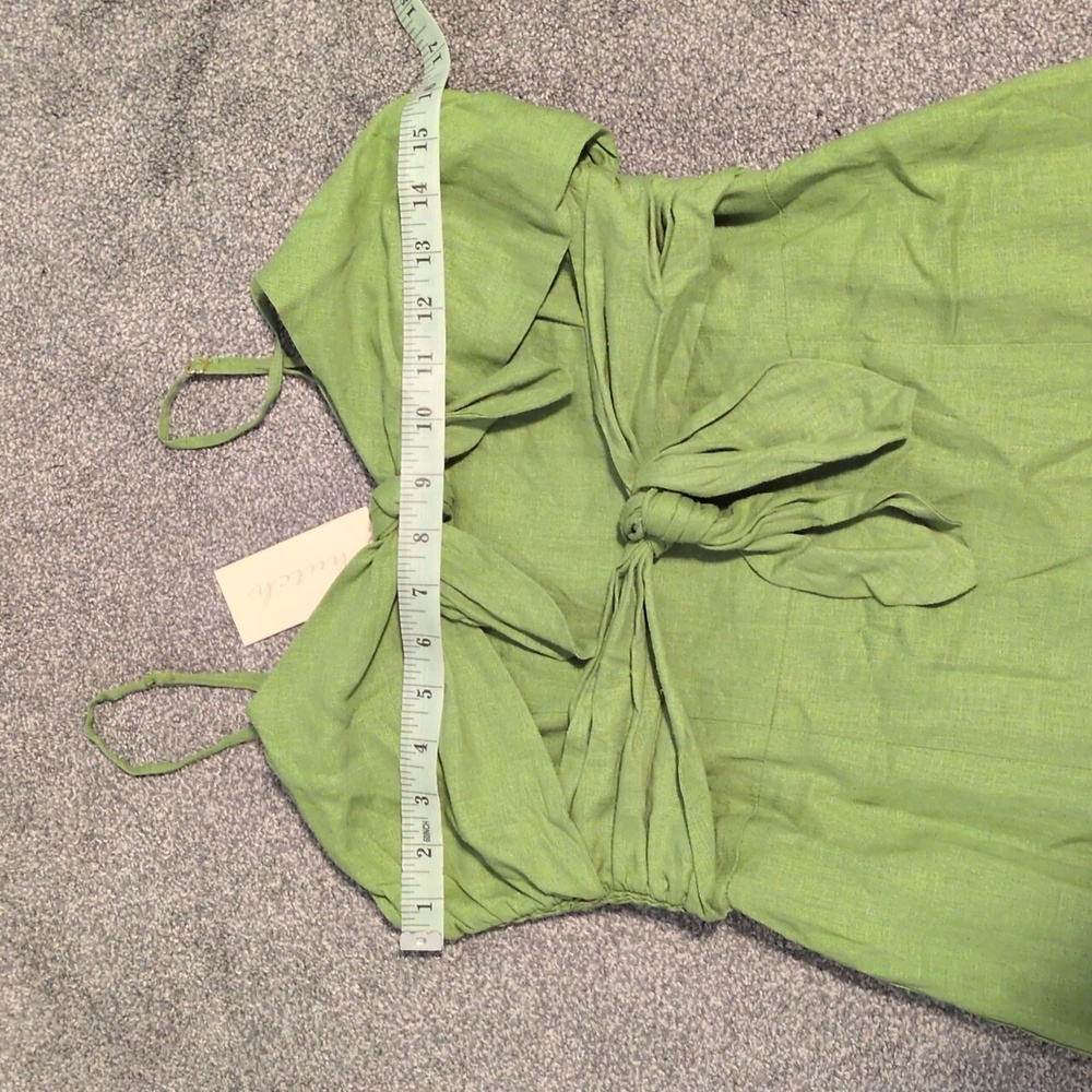 NWT Hutch Bow Linen Midi Dress Size Medium - Picture 5 of 8